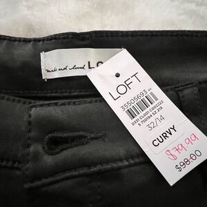 LOFT Women's Dark Gray Curvy Jeans